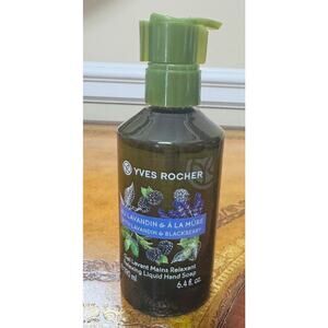 YVES ROCHER France Lavandin Blackberry Natural Gel Relaxing Hand Soap 6.4 oz NEW